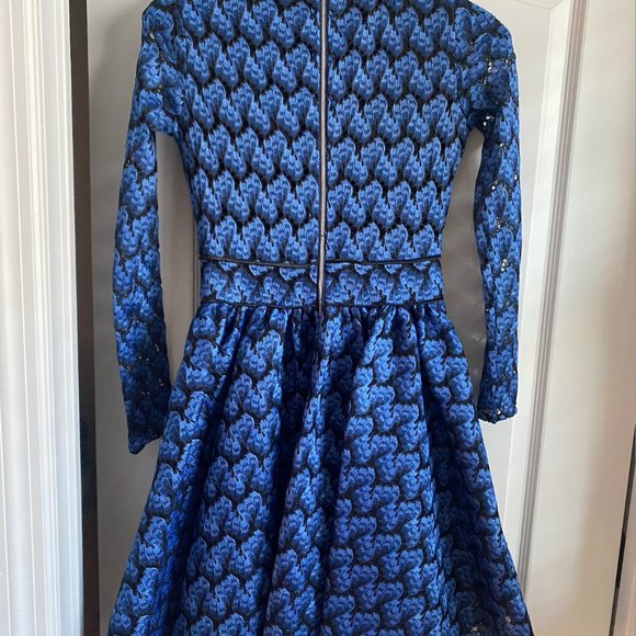 Dark blue long sleeve cocktail dress, size 1, Maje - Picture 5 of 15